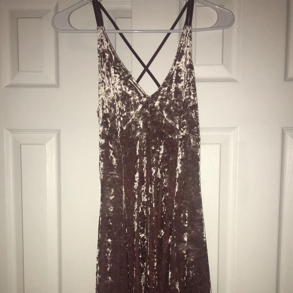 Velvet flare dress